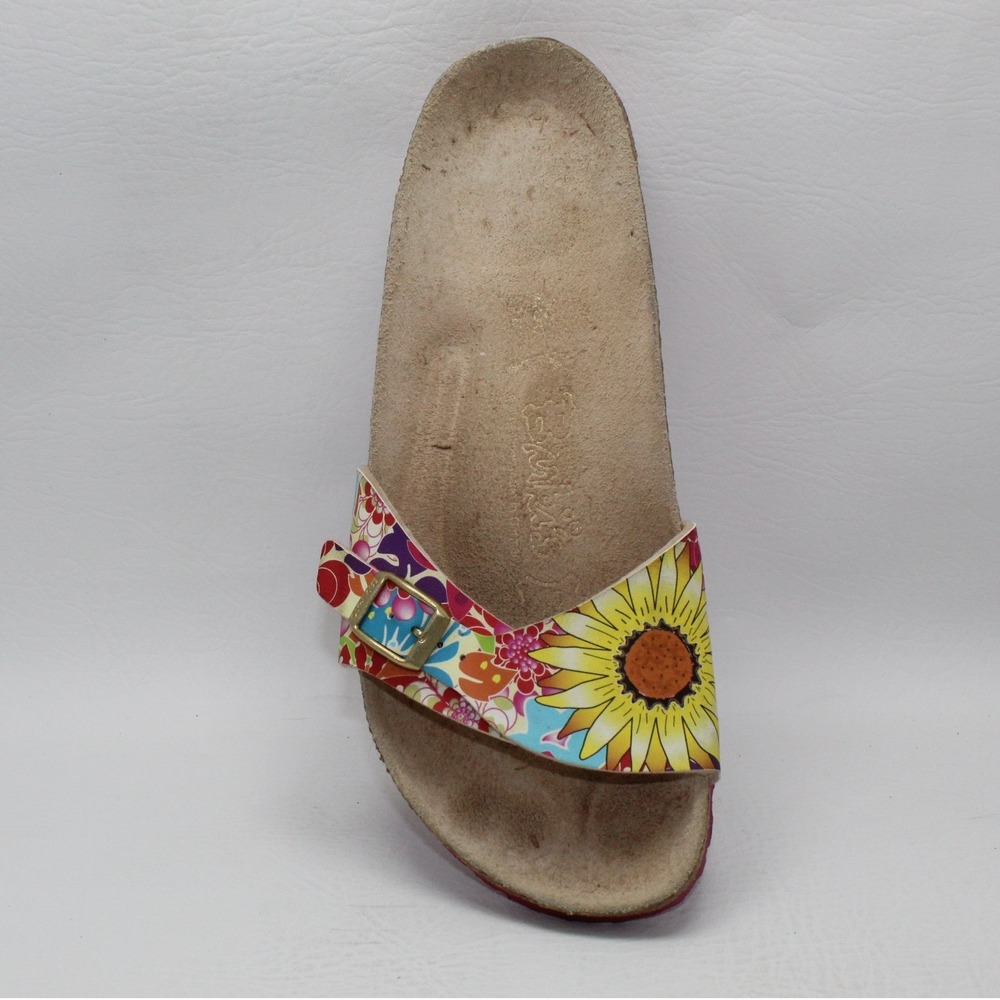 SINGLE‎ SHOE Birkis Birkenstock Floral Sunflower Slide Sandal Womens Size 9/260